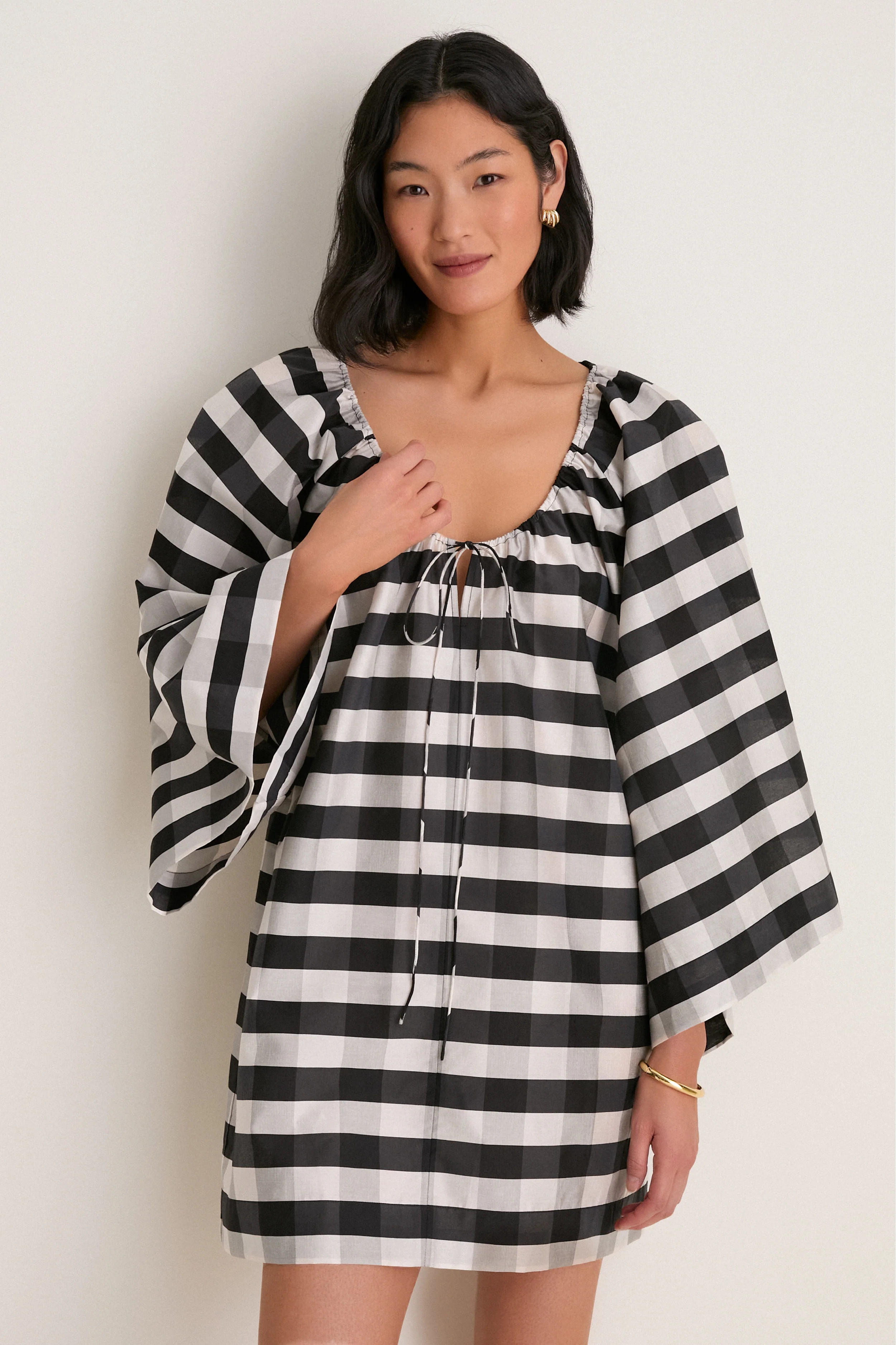 Midnight Check Claudine Mini Caftan | Tuckernuck (US)