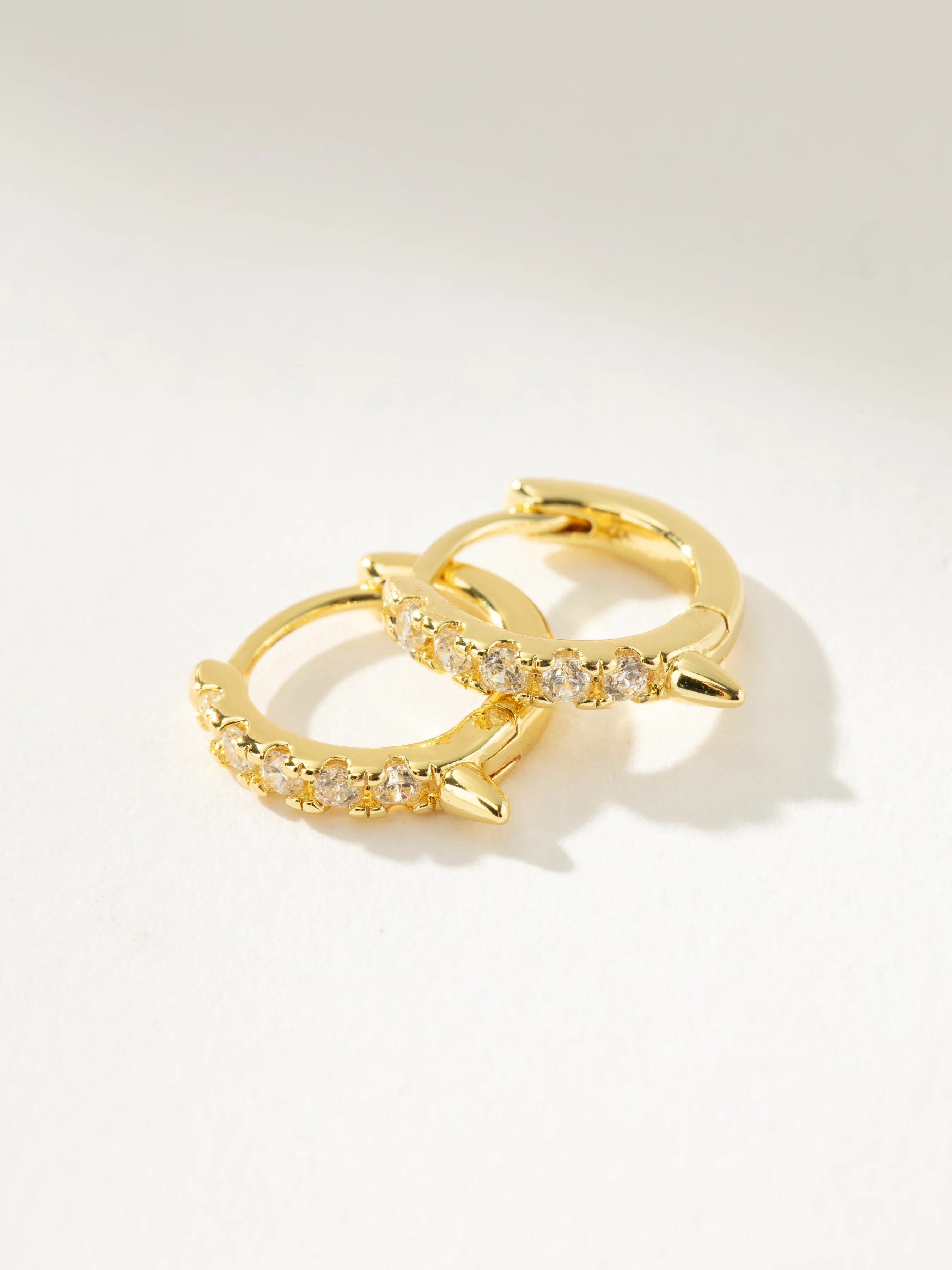 Untouchable Stud and Pavé Huggie Earrings in Gold | Uncommon James | Uncommon James