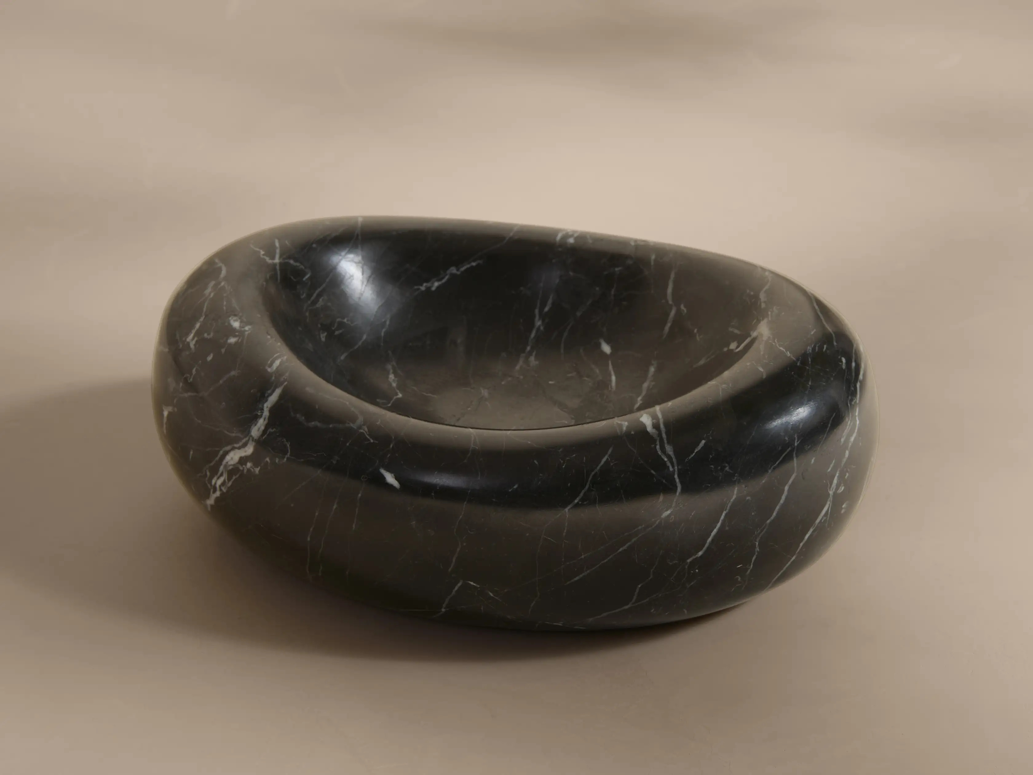 Aster Soap Dish in Black Marquina | Arhaus