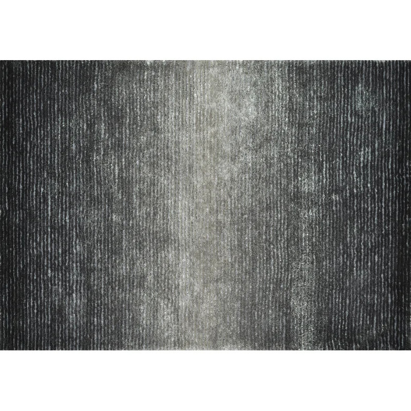 Wright Handmade Shag Black Area Rug | Wayfair North America