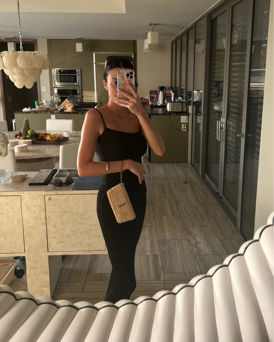 Resort wear black dress 🖤 this long skims black dress is so flattering and so comfy. Perfect vacation dress. I’m wearing size small

Resort wear; vacation outfits; beach vacation outfit; black dress; black vacation dress; long black dress; little black dress; skims; skims dress; comfy dress; travel dress; Christine Andrew 

#LTKSeasonal #LTKtravel #LTKstyletip