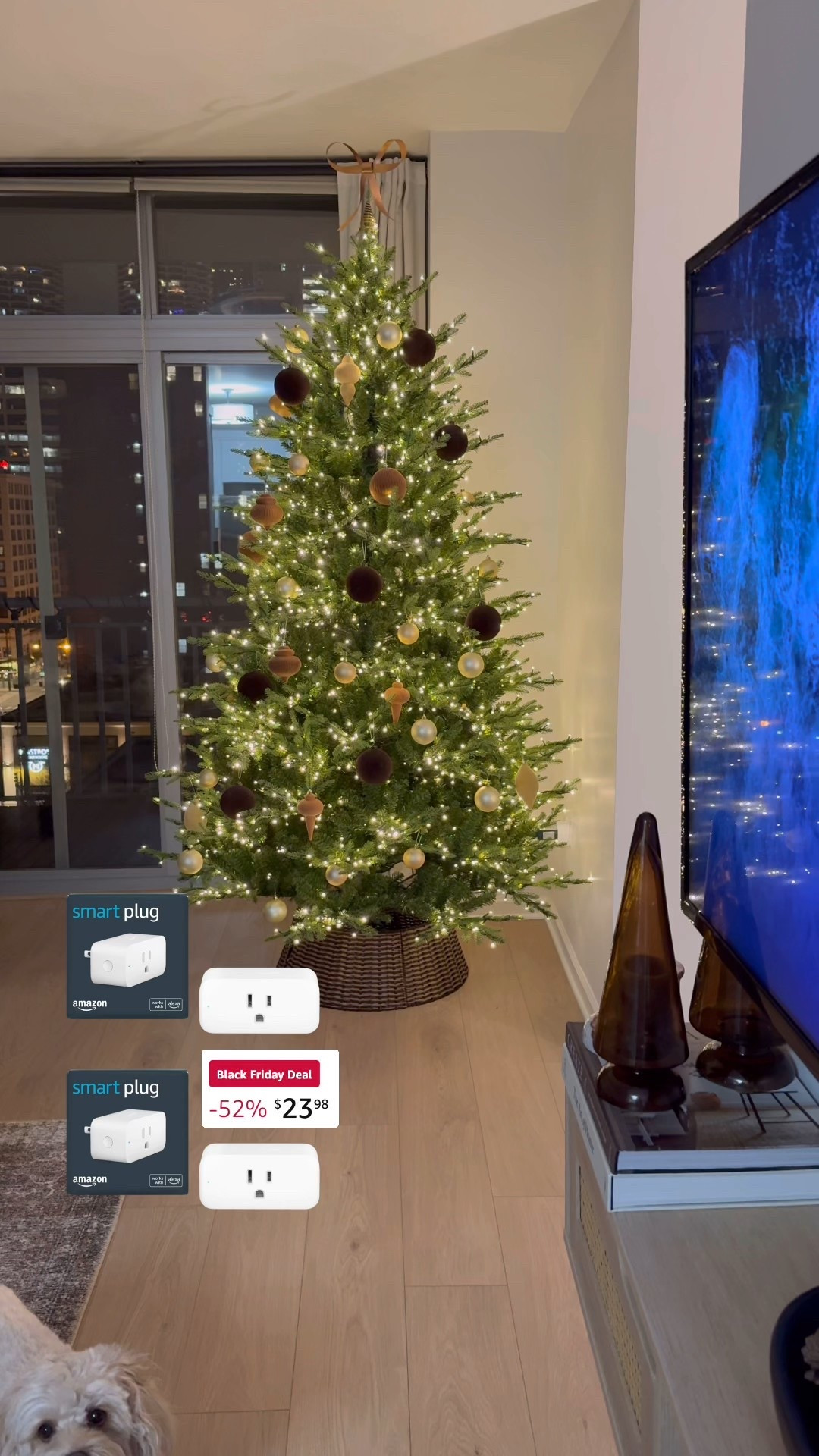 The Amazon Smart Plug is one of those small upgrades that makes a big difference!! Great gift idea! My favorite Amazon Black Friday deal! it lets you control lights, lamps, and other devices with just your voice or the Alexa app. Perfect for creating cozy lighting at night or scheduling your holiday decor to turn on automatically. It’s compact, easy to set up, and a great under-$25 find that makes any home feel smarter and more seamless. target finds, amazon finds, walmart home, affordable home, cb2 dupe, studio mcgee, crate and barrel dupe, pottery barn dupe, home roundup, target home decor, target home, amazon home, walmart finds, martha stewart aesthetic, mongolian cashmere oversized sweater, equestrian style, dinner party, cherry vibe, fall wedding, farm cottage, polka dots, mini desserts, grandmacore home Black Friday cyber Monday deal

#LTKCyberWeek #LTKHoliday #LTKGiftGuide