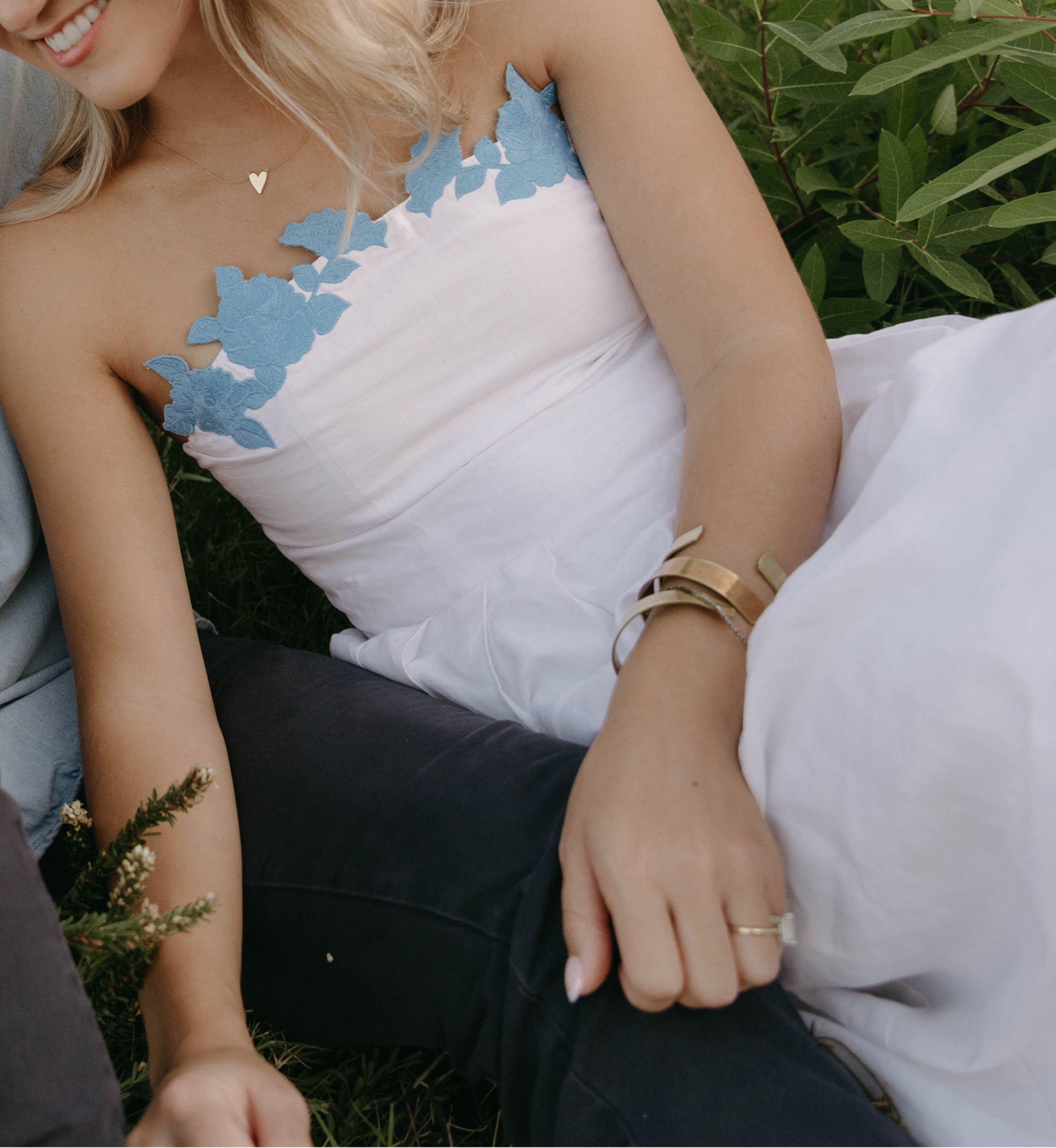 Engagement photos dress #bridal #somethingblue