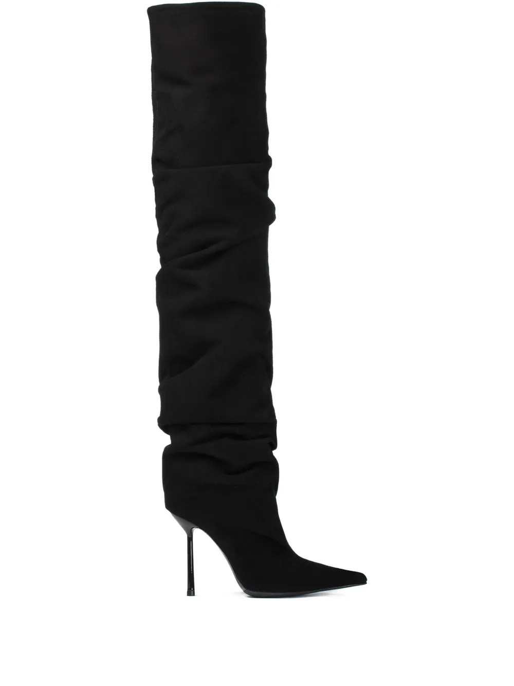 Le Silla 100mm Bella calf-suede boots - Black | Farfetch Global