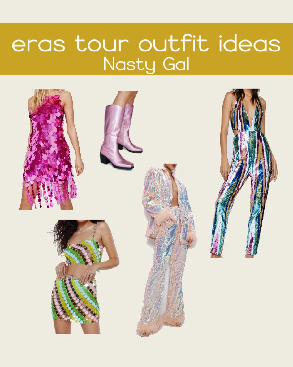 Eras tour outfit ideas!

Taylor swift, swiftie, eras, sparkly, sequin, cowboy boots, lover, nasty Gal

#LTKunder50 #LTKsalealert #LTKstyletip