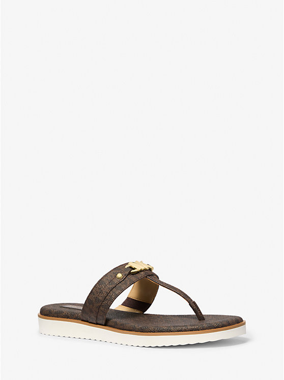 Farrah Signature Logo Sandal | Michael Kors US