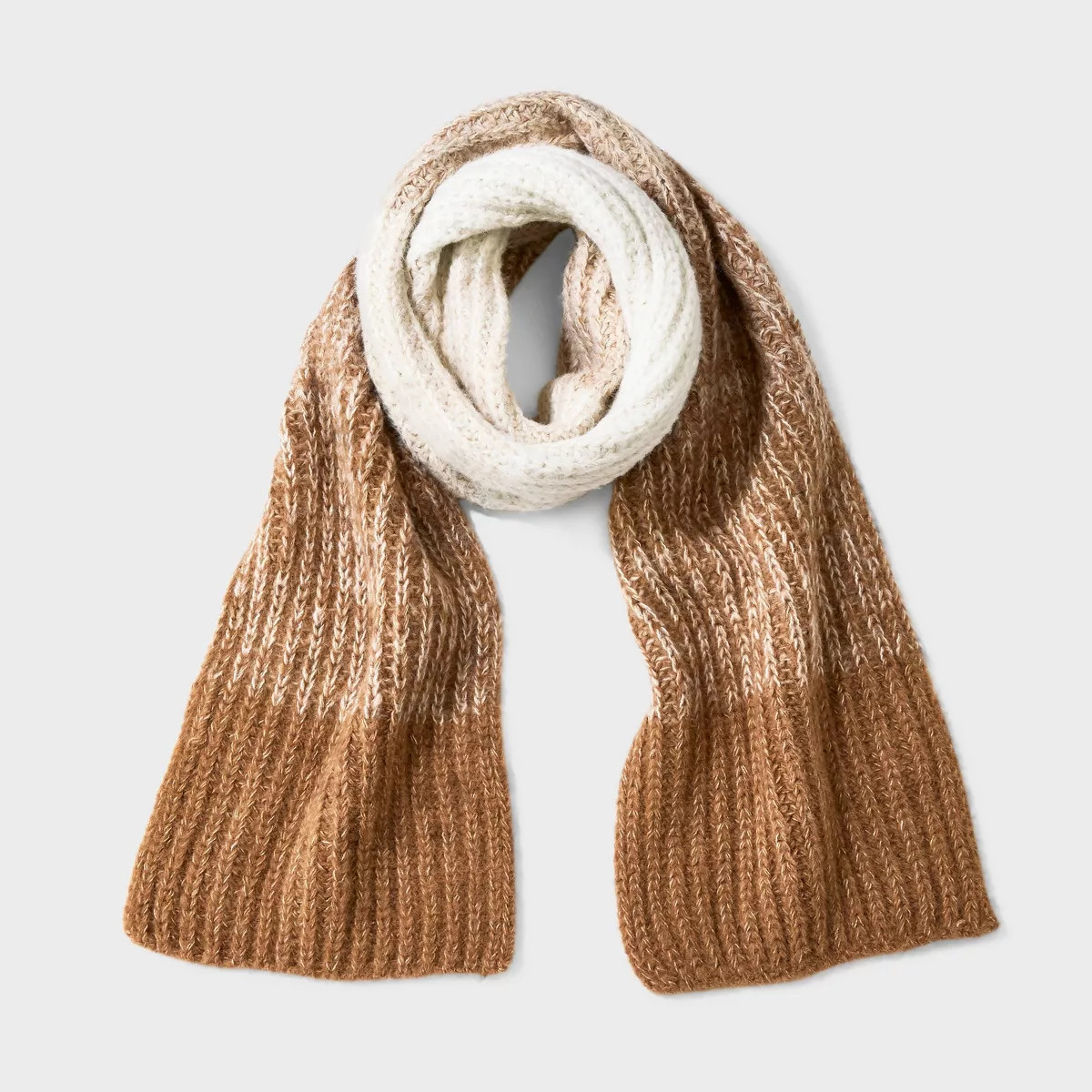 Ombre Knitted Blanket Scarf - Wild Fable™ Brown | Target