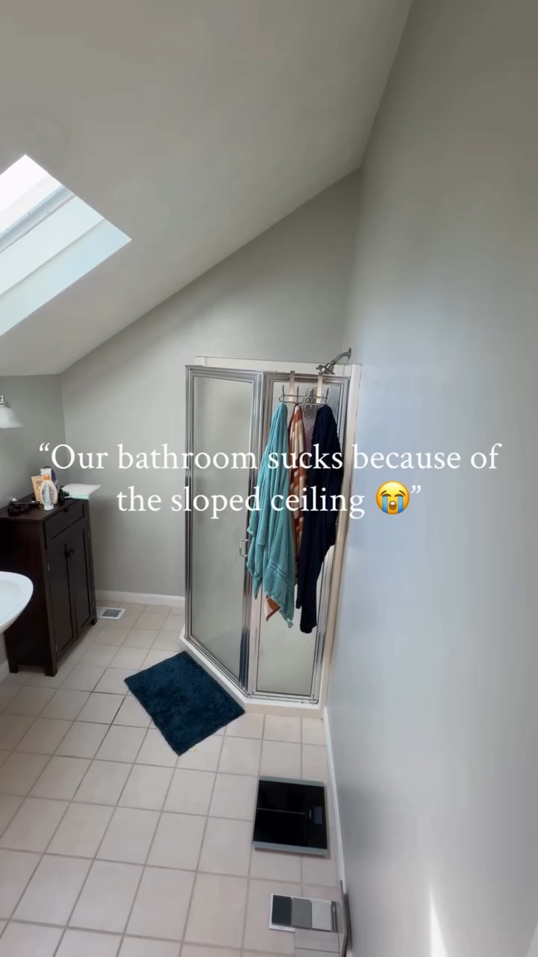 Finally revealing the finished product at #TheSlopedProj! 

From dysfunctional (no storage, empty unused space, tiny shower, no countertop space)…to beautiful, clean, spacious, and perfect for everyday life ✨ 

#jessiekhomes #beforeandafter #bathroomdesign #bathroomdesigninspo

#LTKselfcare #LTKSaleAlert #LTKHome