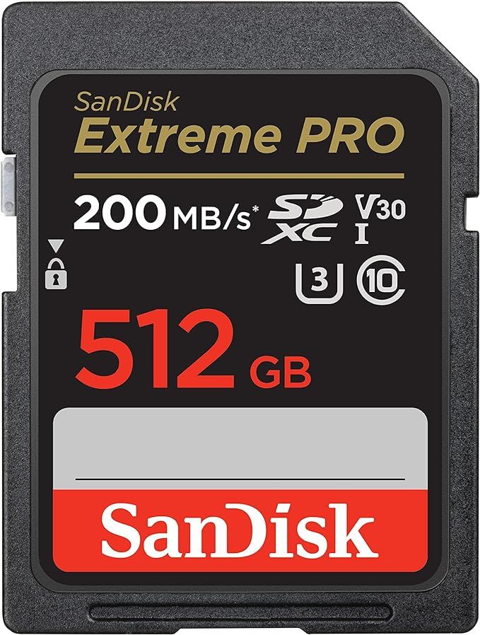 SanDisk 512GB Extreme PRO SDXC UHS-I Memory Card - C10, U3, V30, 4K UHD, SD Card - SDSDXXD-512G-G... | Amazon (US)