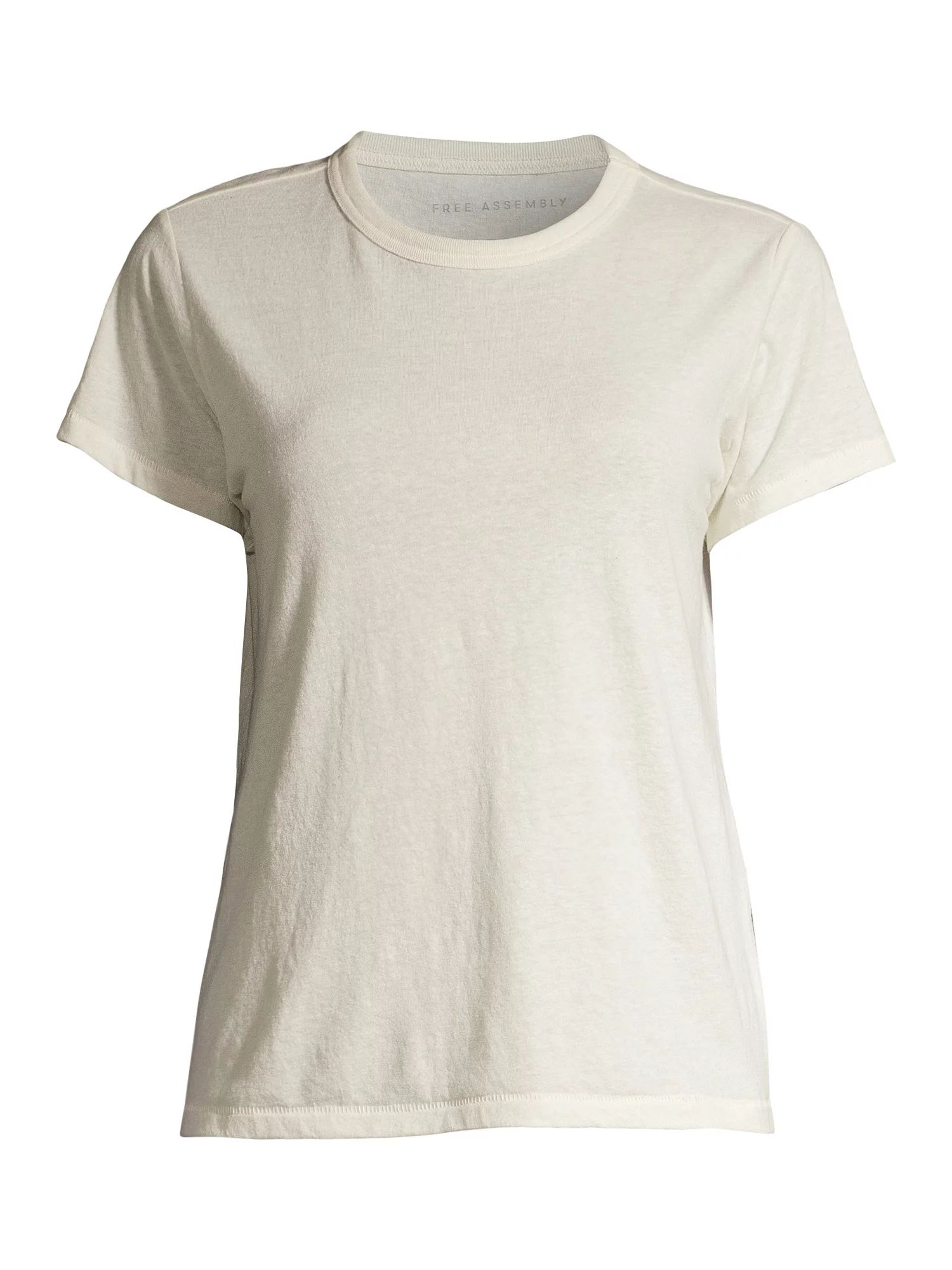 Free Assembly Women's Ringer Tee with Short Sleeves | Walmart (US)
