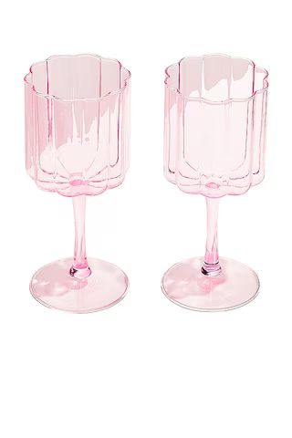 Wave Wine Glasses Set of 2
                    
                    Fazeek | Revolve Clothing (Global)