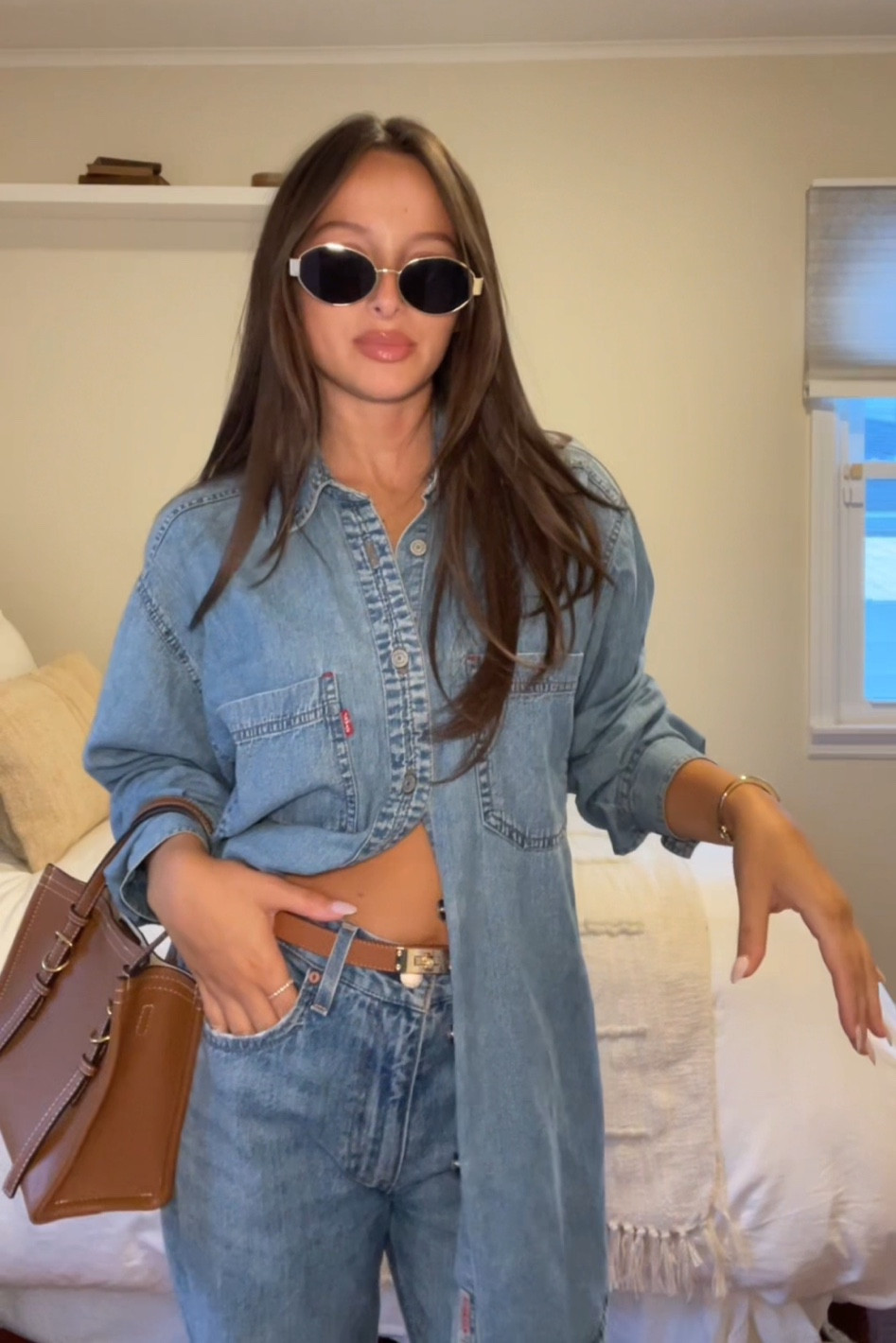 Sized up 2 sizes in the jeans for a baggy look

#LTKSeasonal #LTKU #LTKFallSale