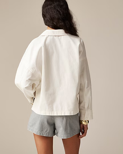 Lace-up pullover shirt | J. Crew US