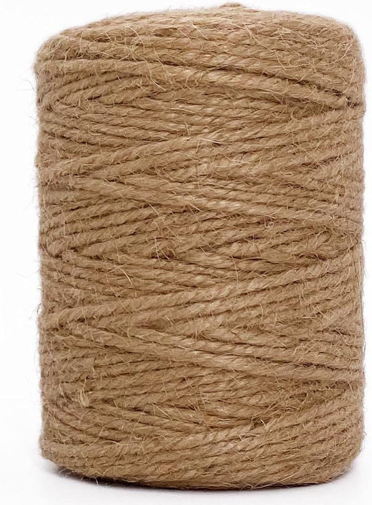 Leecogo 3mm Jute Twine 328 Feet Heavy Duty and Durable Brown Twine for Crafting, Gardening, and D... | Amazon (US)