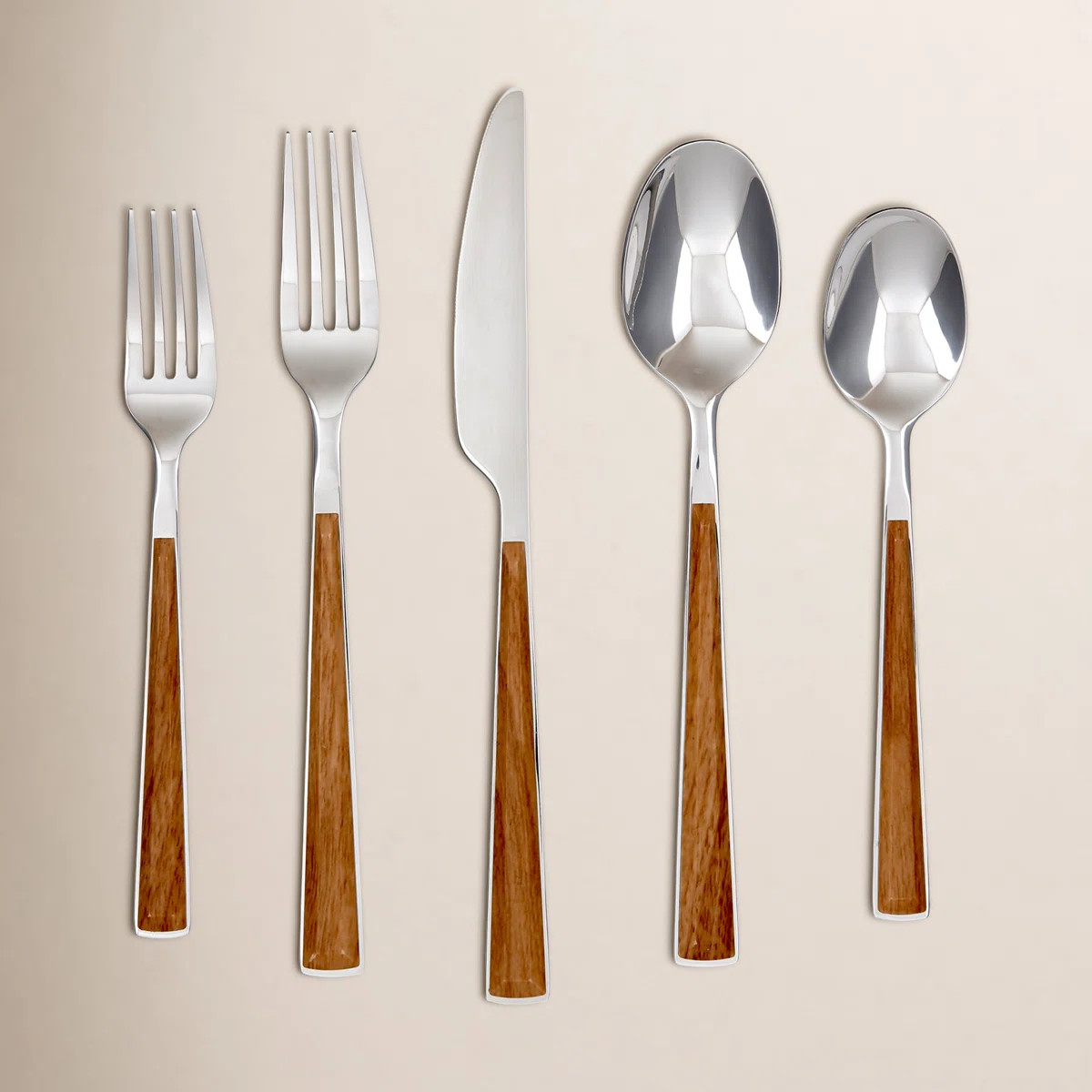Cambridge Esben Beachwood 20-Piece Flatware Set | Wayfair North America