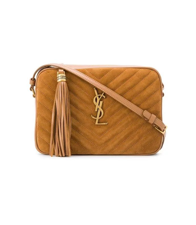 Saint Laurent Ysl Cinnamon Lou Monogram Shoulder Bag - ShopBAZAAR | Shop BAZAAR