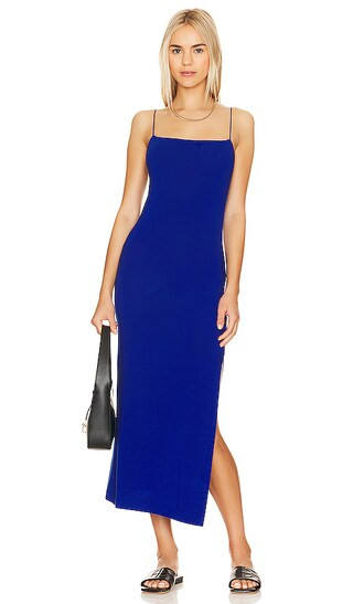 Side Slit Maxi Dress in Blue Spirulina | Revolve Clothing (Global)