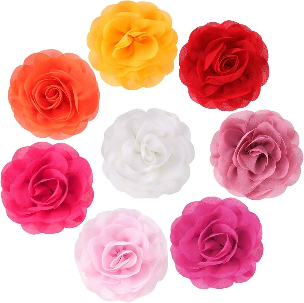 8 Pieces Dog Flowers Collar Pet Collar Flowers Dog Charms Flower 8 cm Cat Flower Collar Pet Bow T... | Amazon (US)