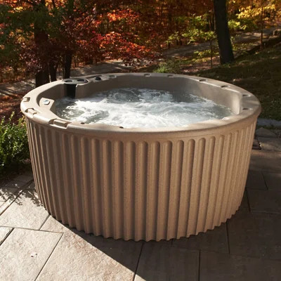 Outback™ 6-Person Plug and Play Hot Tub Spa with Stainless Steel Heater and Hydrotherapy Jets, Digital Control, LED Lighting, Insulated Cover Included | Wayfair North America