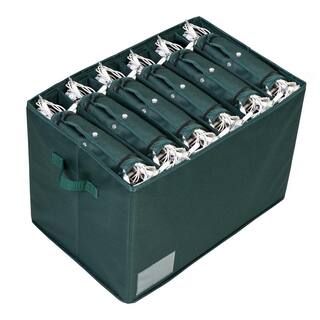 Honey-Can-Do 12 in. H Green Polyester Light Storage Box SFT-09192 - The Home Depot | The Home Depot
