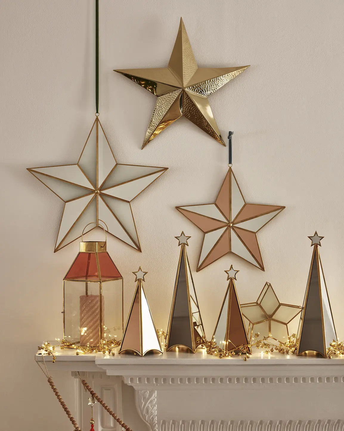 Star Hammered Gold Metal Wall Art | Oliver Bonas | Oliver Bonas (Global)