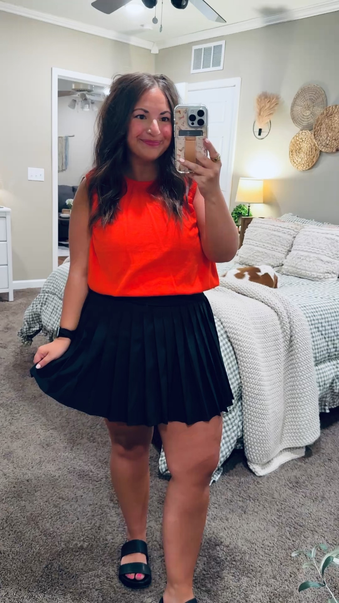 Sporty, cute, and ready for anything 🤍 This Walmart pleated athletic skort is that perfect mix of comfy and put-together—easy for errands, school days, or anything on the go.

sandals: sold out, but linking similar options below!
skort: fits true to size // wearing a large
bubble tank: fits WAY oversized // wearing a large 

 #LTKootd #LTKMidsize #LTKWorkwear