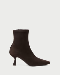 Thandy Brown Suede Curved Heel Bootie | Loeffler Randall