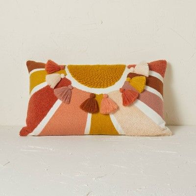 Embroidered Sun Lumbar Throw Pillow - Opalhouse™ designed with Jungalow™ | Target