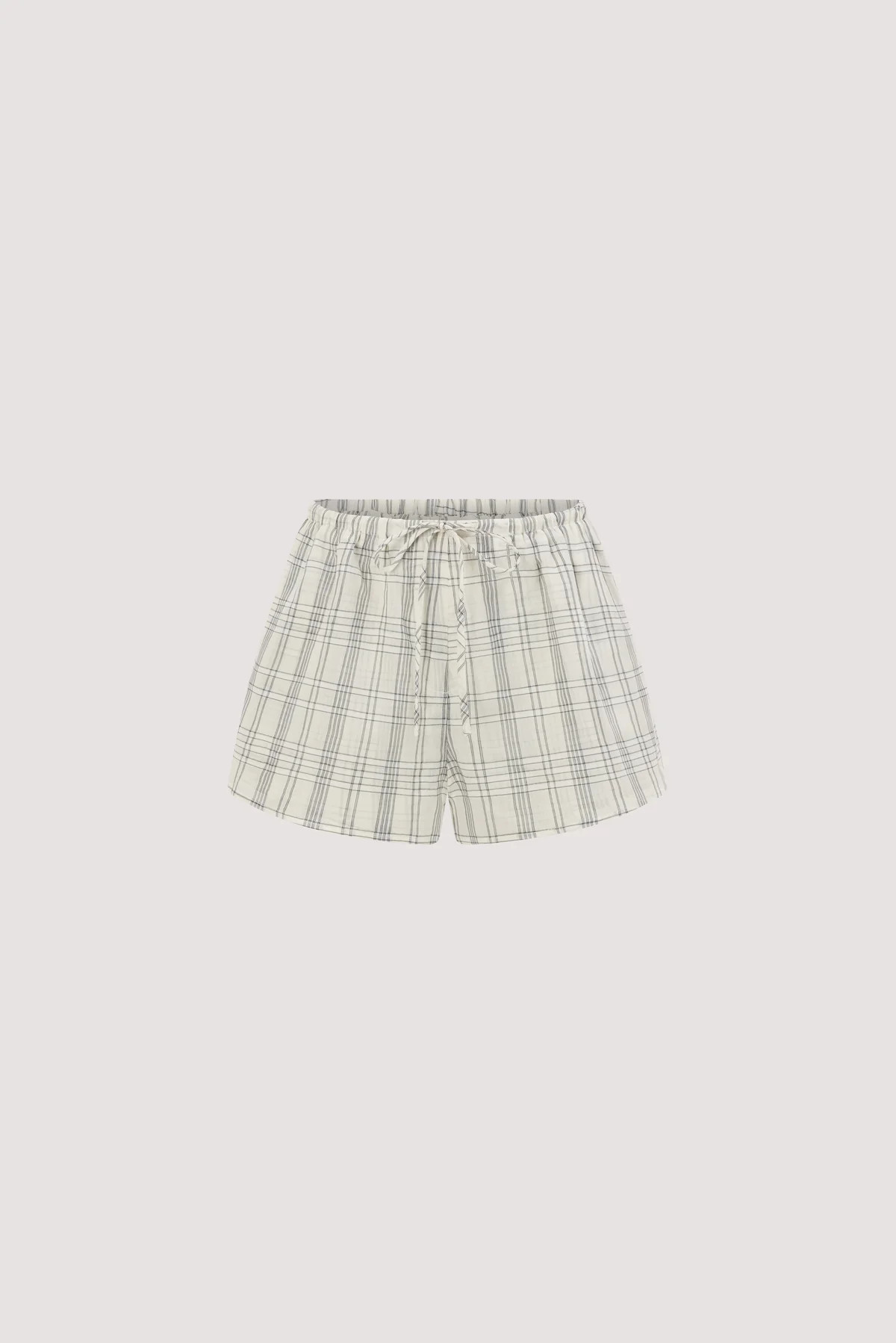 PETRA OFF WHITE CHECK SHORT | DISSH