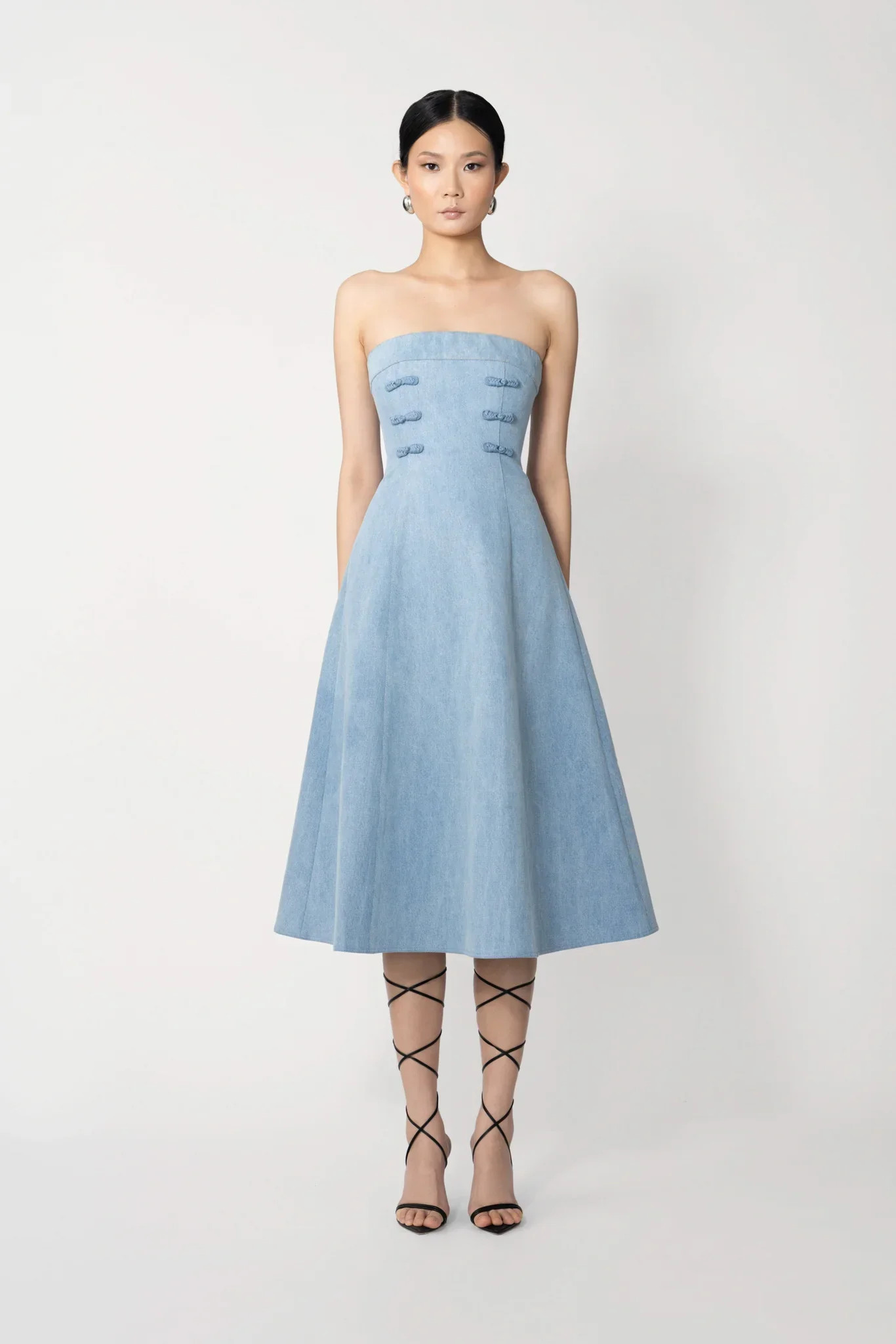 Twyla Denim Midi Dress | Sau Lee