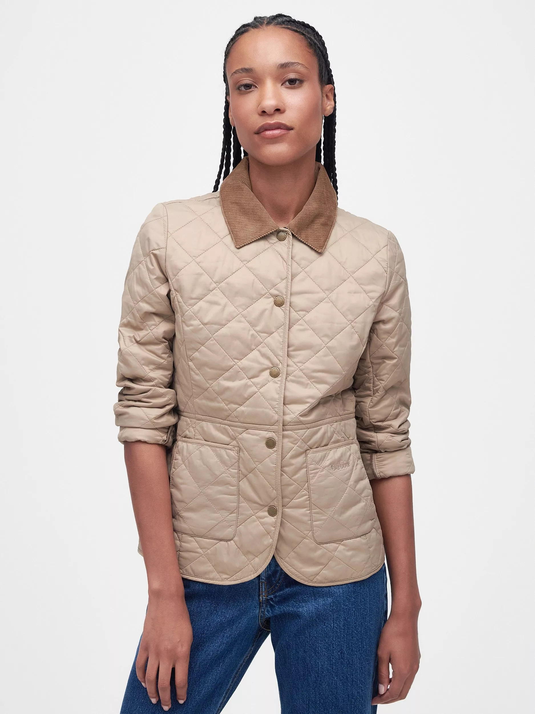 BarbourDeveron Quilted Jacket, Light TrenchProduct review details, this product has received, on ... | John Lewis (UK)