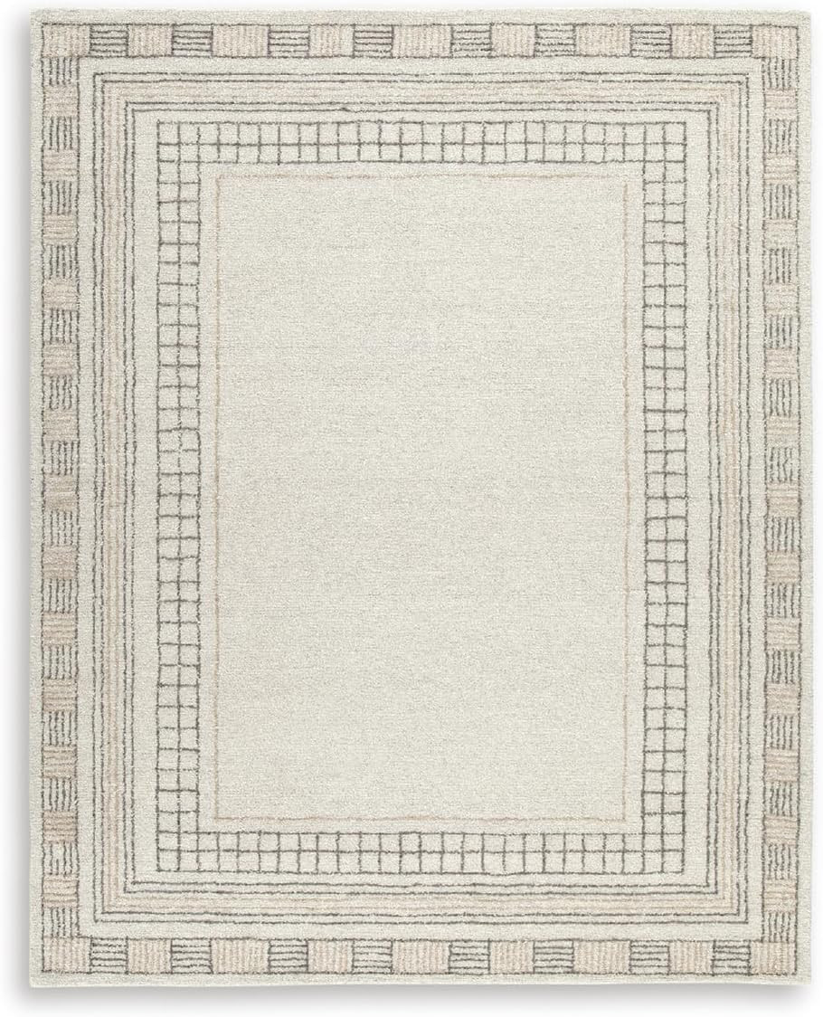 Signature Design by Ashley Idaman Transitional Indoor Hand Tufted Geometric Rectangular Wool Blen... | Amazon (US)