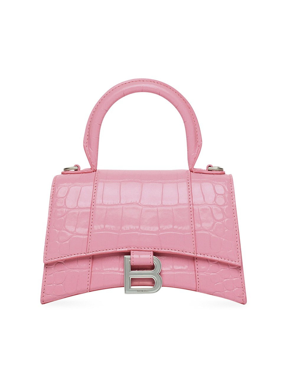 Women's Hourglass Xs Handbag Crocodile Embossed - Candy Pink - Candy Pink - Size Xs | Saks Fifth Avenue