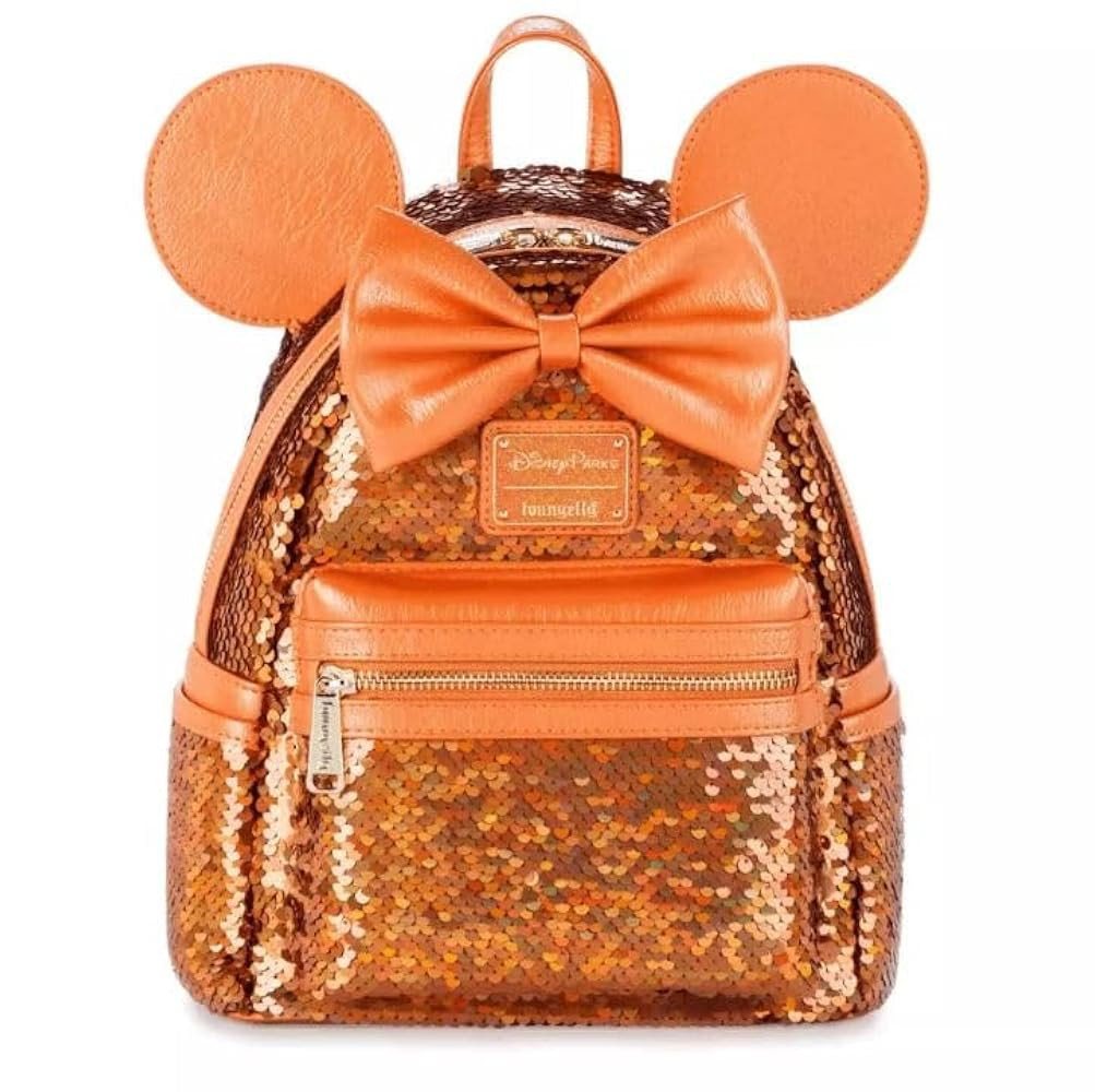 Minnie Orange Peach Punch Apricot Crush Sequined Mini Backpack | Amazon (US)