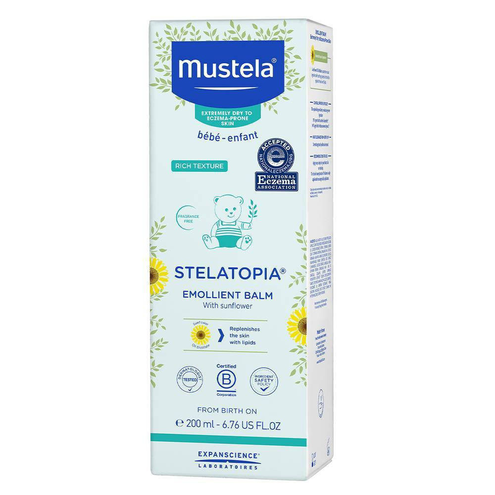 Mustela Stelatopia Emollient Fragrance Free Baby Balm for Eczema Prone Skin - 6.76 fl oz | Target
