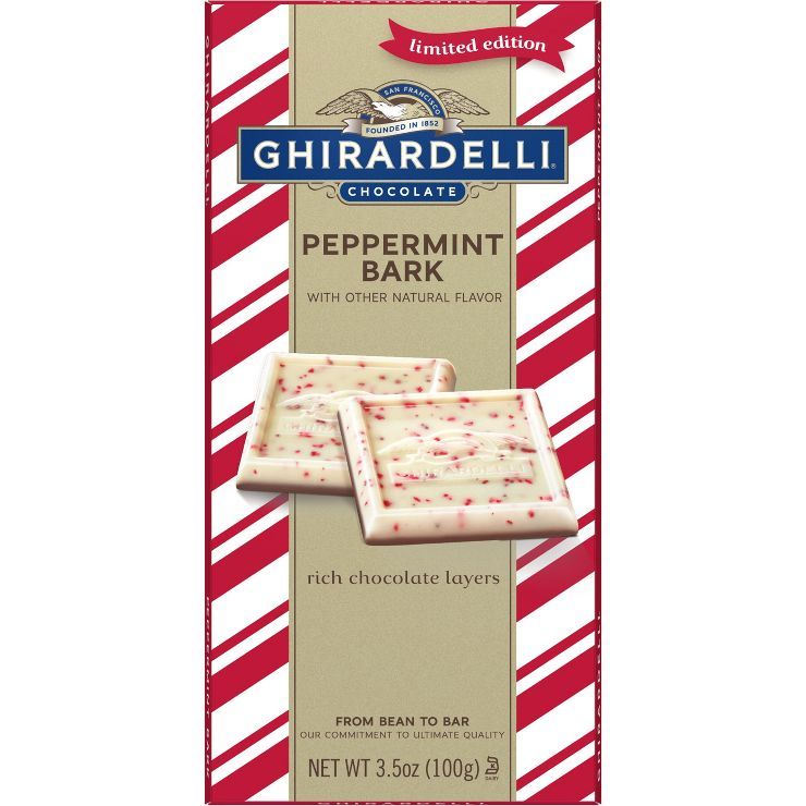 Ghirardelli Holiday Peppermint Bark Bar - 3.5oz | Target