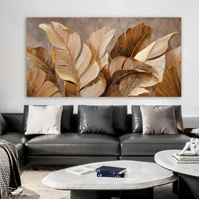 Canvas Wall Art Decor Artwork For Wall Decor Wall Art Pictures For Living Room Botanical Wall Art Prints Brown Modern Wall Art Decorations Artwork For | Wayfair North America