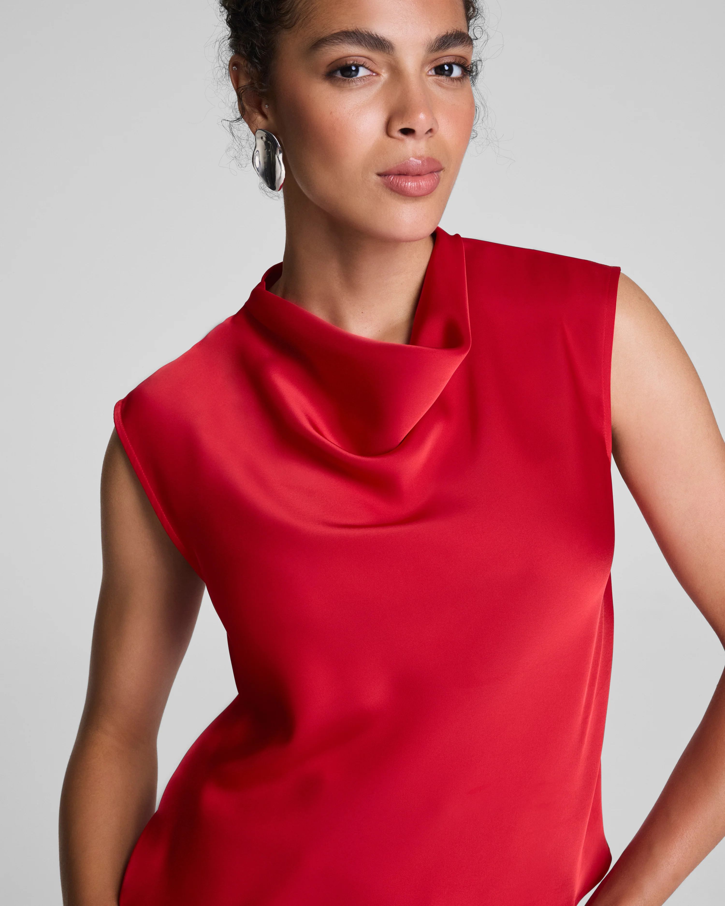 Silky Smooth Cowl Neck Sleeveless Top | Spanx