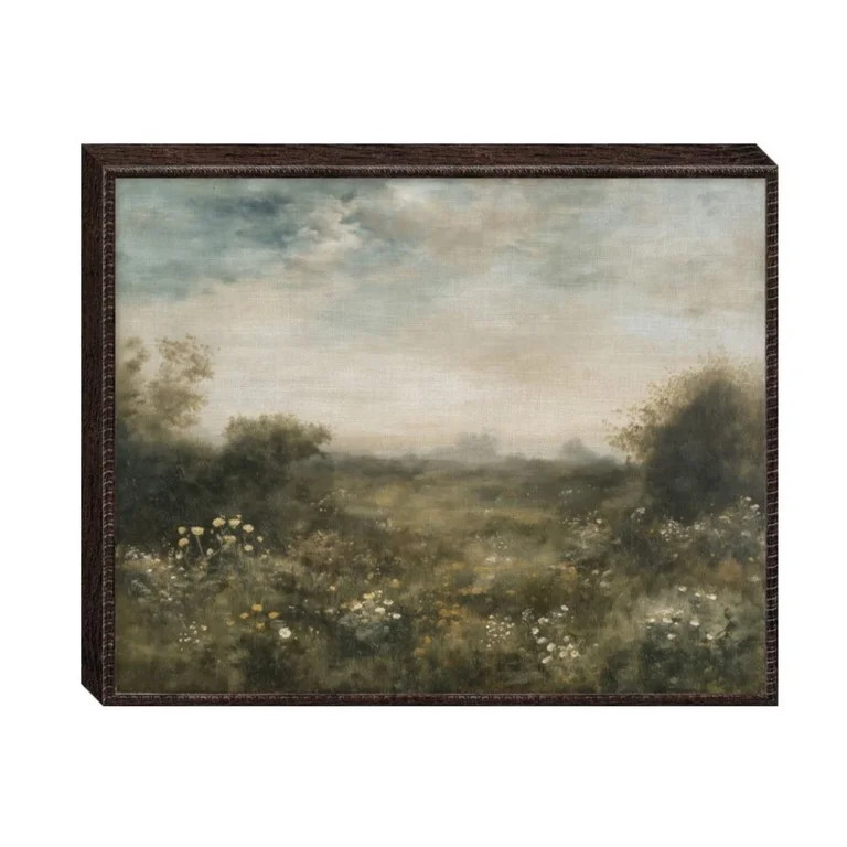 My Texas House Native Landscape Views Embossed Framed Slub Canvas Wall Art 20x16 | Walmart (US)