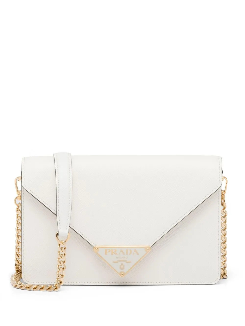 Triangle logo-plaque crossbody bag | Farfetch Global