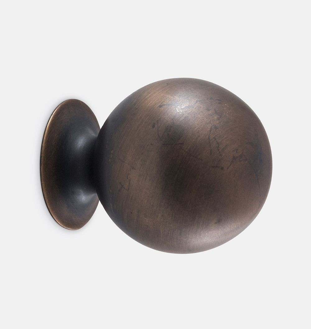 Ball Cabinet Knob, Burnished Antique | Rejuvenation
