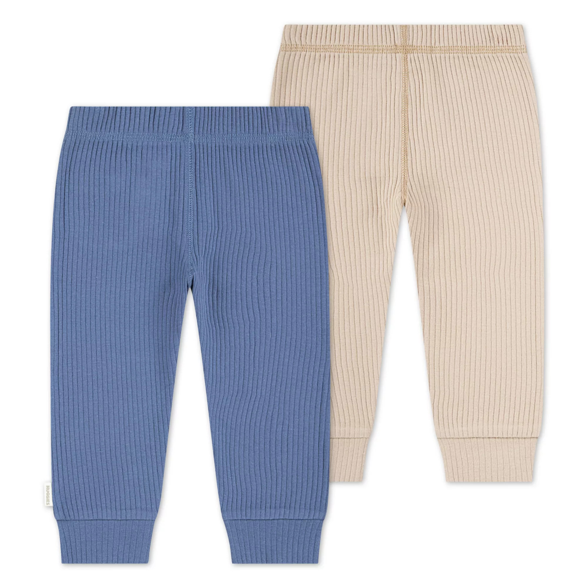 Newborn Baby Boys Huggies Babywear® 100% Organic 2-Pack Ribbed Pants | Kohl's