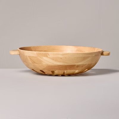 42oz Wooden Harvest Bowl Natural - Hearth & Hand™ with Magnolia | Target