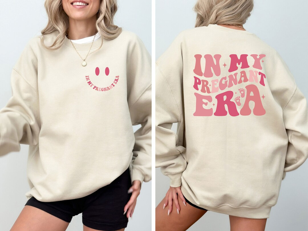 In My Pregnant Era Shirt, Pregnancy Sweatshirt, Gift for New Mom, Pregnant Women Tee, Baby Reveal... | Etsy (US)