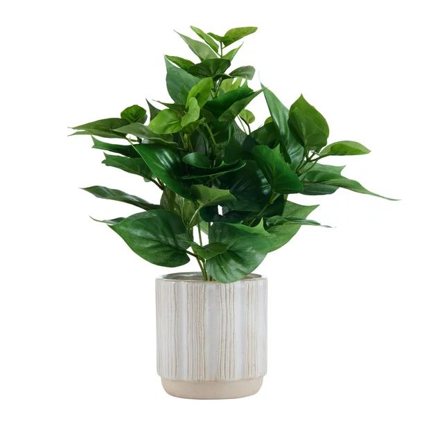 Elements 11-inch Artificial Plant with Ceramic Pot - Walmart.com | Walmart (US)