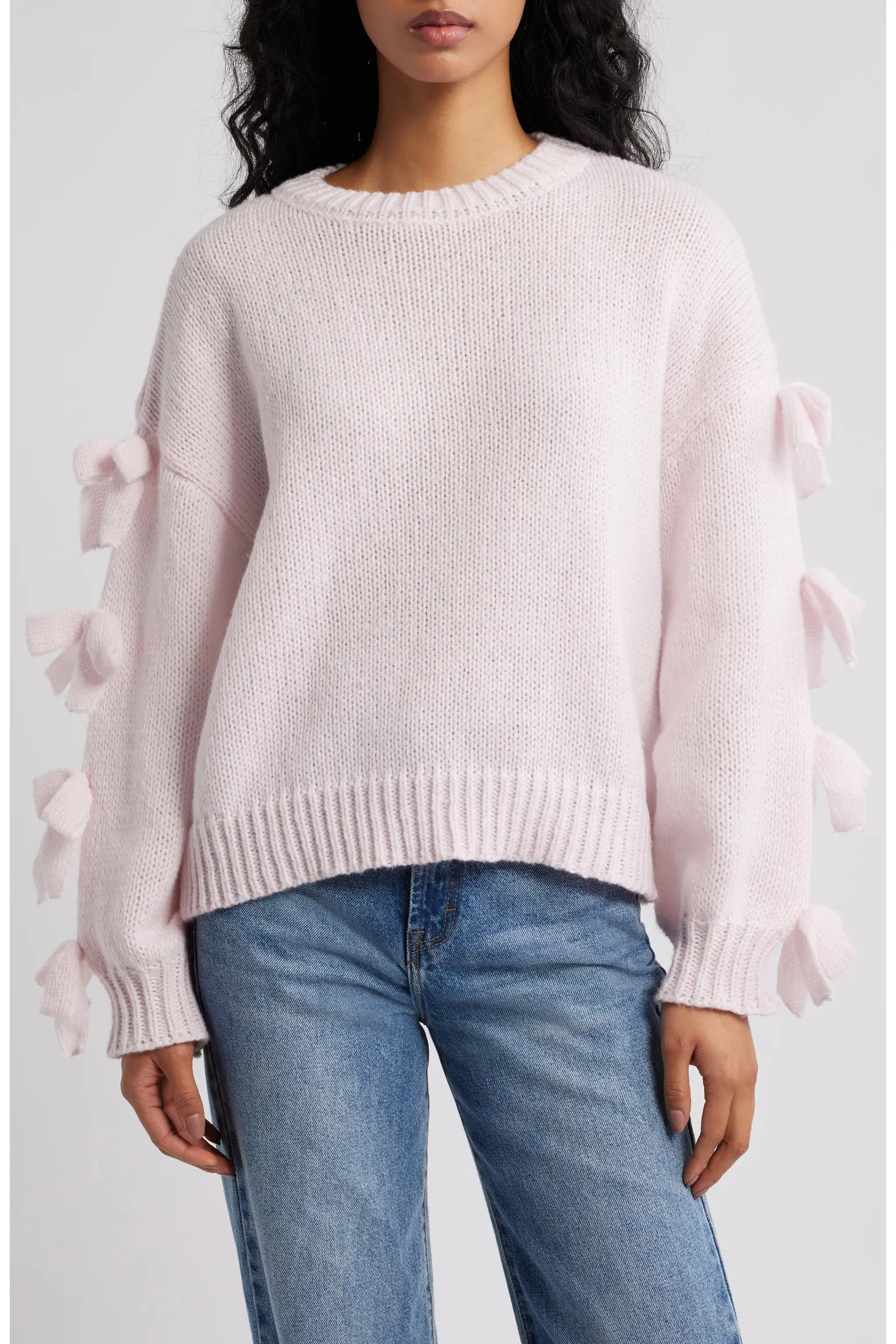 Petal & Pup Lover Tie Sleeve Sweater (Women) | Nordstrom | Nordstrom