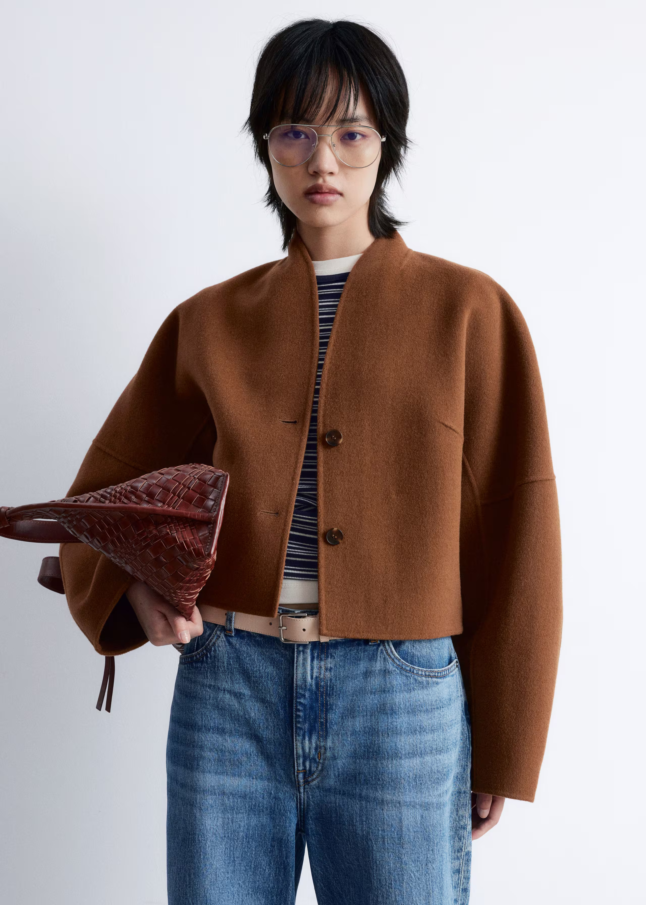 Wool Doublé Jacket - Brown - Jackets - & Other Stories GB | & Other Stories UK