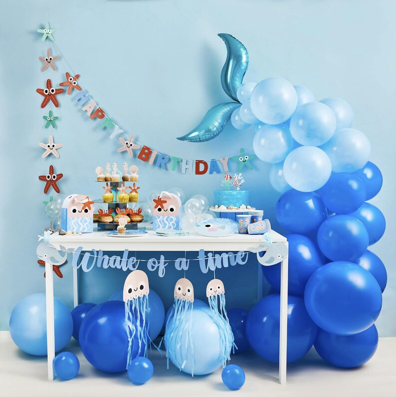 Starfish Hanging Decorations - Ocean Birthday Decorations, Mermaid Party Supplies, Ocean Baby Sho... | Etsy (US)