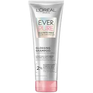 L'Oreal Paris Glossing Sulfate Free Shampoo with Glycolic Acid, Hair Care for Lasting Shine and S... | Amazon (US)