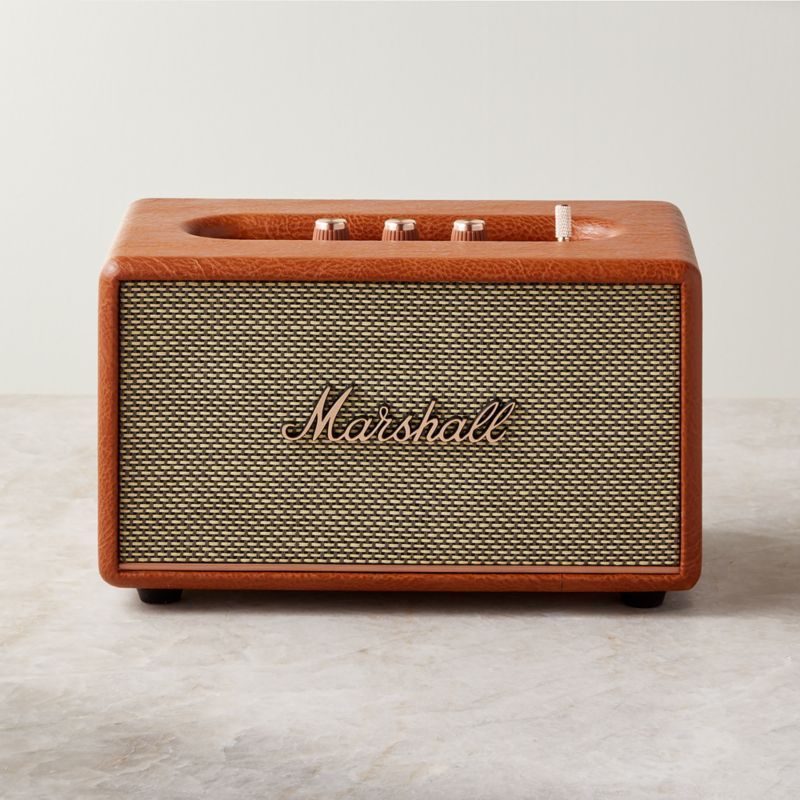 Marshall Acton III Brown Vintage Bluetooth Speaker | CB2 | CB2